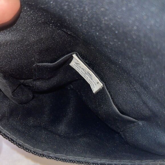 Vintage La Regale Black Sequin Beaded Evening Bag - Picture 9 of 12